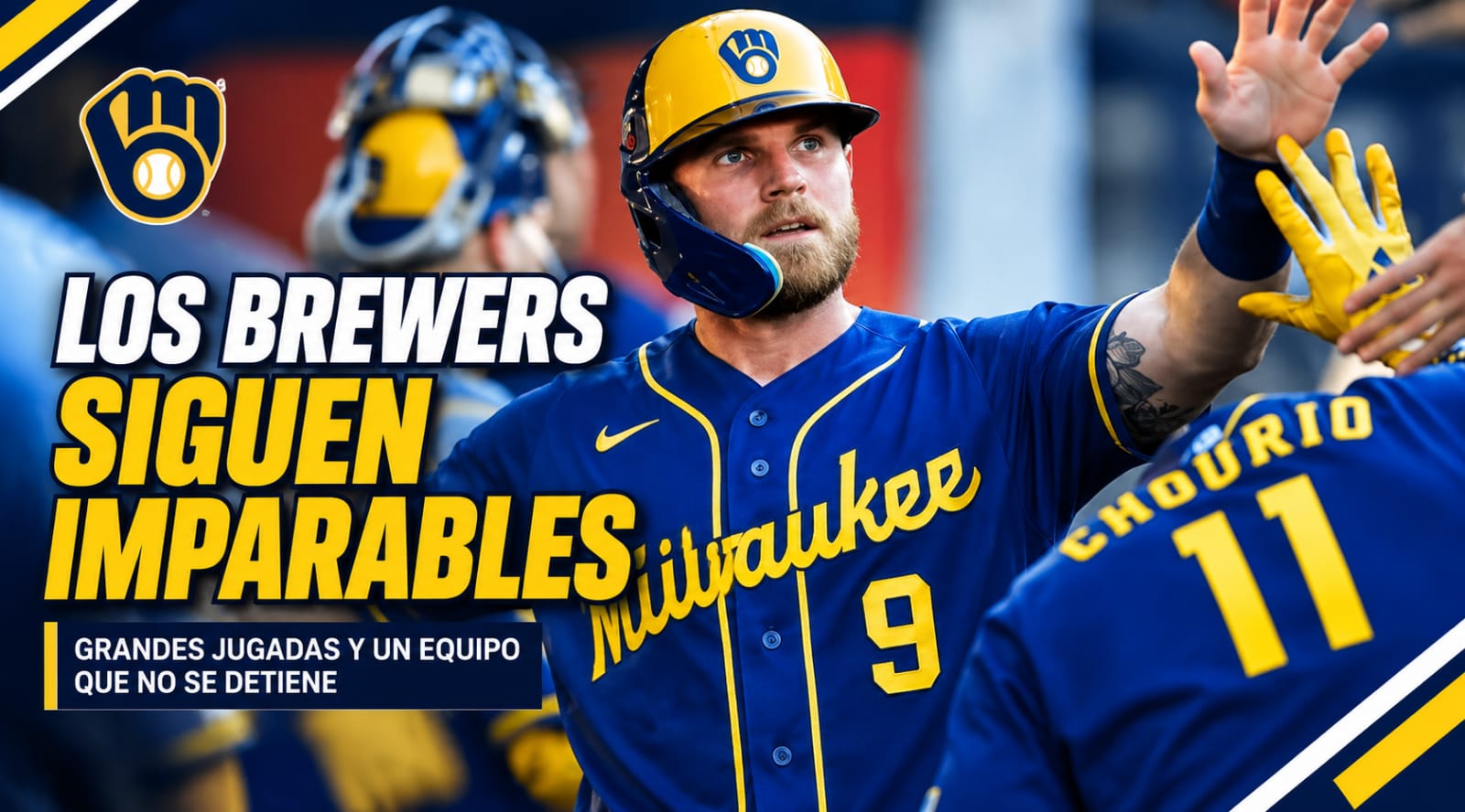 Dominicanos Ortiz y Chourio brillan en triunfo de Milwaukee ante Dodgers